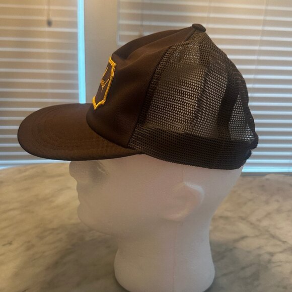 Vintage NEW Suniland Furniture Houston Truckers Hat Cap Brown Unworn Small - Picture 6 of 16